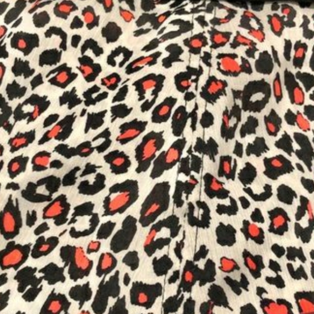 NWOT Zara Pink and Black Leopard Skirt - Picture 5 of 5